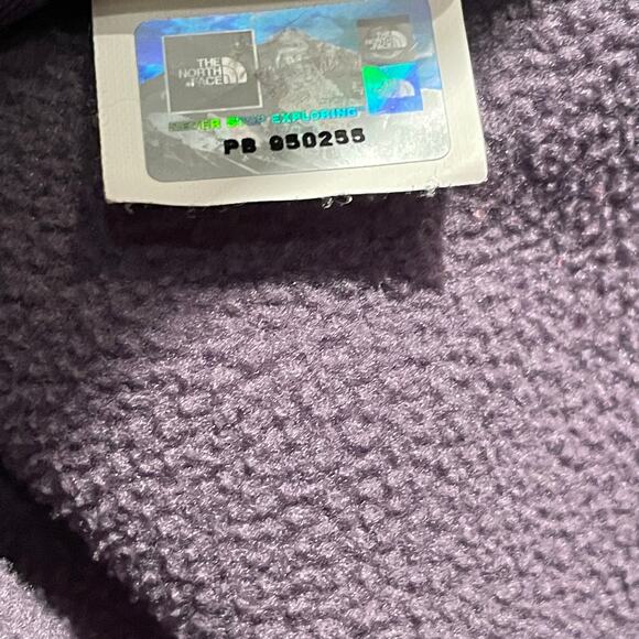 The North Face Petra Hoodie Women’s S | Quilted Moto Fleece, Purple Zip Jacket - Picture 8 of 10